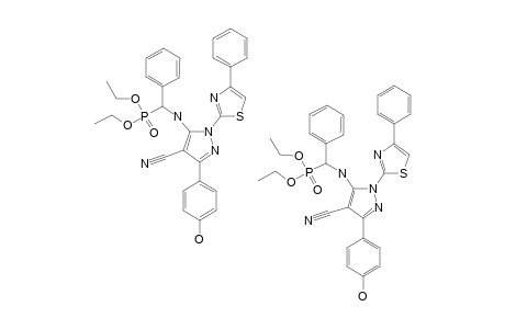 DIETHYL-[4-CYANO-3-(4-HYDROXYPHENYL)-1-(4-PHENYLTHIAZOL-2-YL)-1H-PYRAZOL-5-YLAMINO]-(PHENYL)-METHYLPHOSPHONATE
