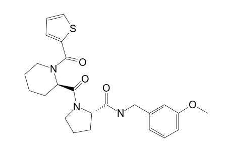 (S)-N-(3-Methoxybenzyl)-1-((R)-1-(thiophene-2-carbonyl)piperidine-2-carbonyl)pyrrolidine-2-carboxamide