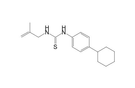 1-(4-cyclohexylphenyl)-3-(2-methylallyl)thiourea