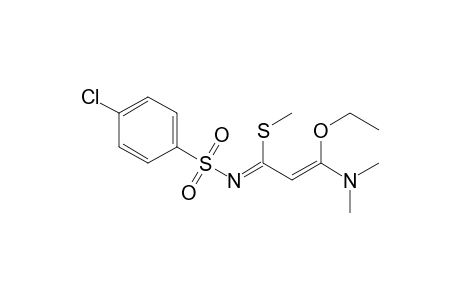 2-Propenimidothioic acid, N-[(4-chlorophenyl)sulfonyl]-3-(dimethylamino)-3-ethoxy-, methyl ester