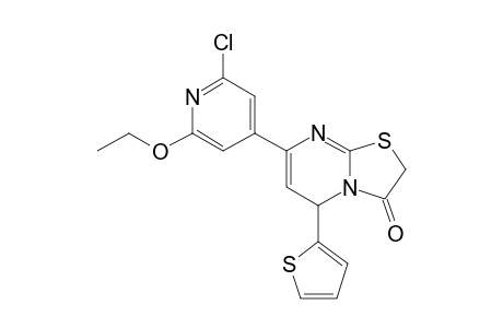 2,3-Dihydro-7-(2'-chloro-6'-ethoxypyridin-4'-yl)-5-(2"-thienyl)-5H-thiazolo[3,2-a]pyrimidine-3-one
