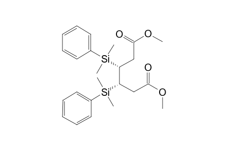 meso-Dimethyl (3S,4R)-3,4-bis[dimethyl(phenyl)silyl]hexane-1,6-dioate
