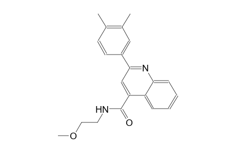 2-(3,4-dimethylphenyl)-N-(2-methoxyethyl)-4-quinolinecarboxamide