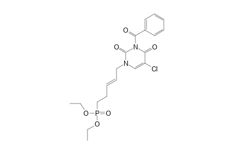 N-(3)-BENZOYL-N-(1)-[(E)-5-DIETHOXYPHOSPHONYLPENT-2-ENYL]-5-CHLOROURACIL
