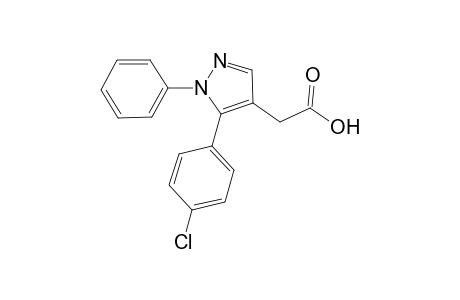 1H-Pyrazole-4-acetic acid, 5-(4-chlorophenyl)-1-phenyl-
