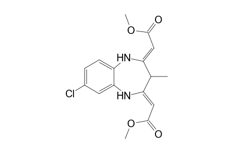 (2Z,2'Z)-Dimethyl 2,2'-(7-chloro-3-methyl-1H-benzo[b][1,4]diazepine-2,4(3H,5H)-diylidene)diacetate