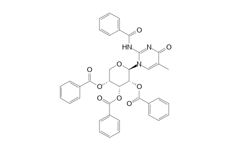 N2-Benzoyl-5-methyl-1-(2,3,4-tri-O-benzoyl-beta-D-ribopyranosyl)isocytosine