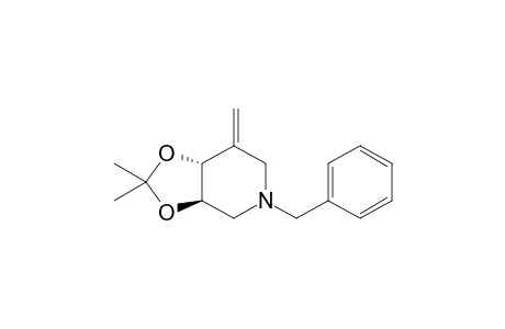 (3aR,7aR)-2,2-dimethyl-7-methylene-5-(phenylmethyl)-3a,4,6,7a-tetrahydro-[1,3]dioxolo[4,5-c]pyridine