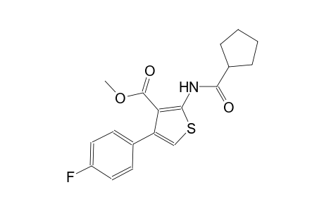 methyl 2-[(cyclopentylcarbonyl)amino]-4-(4-fluorophenyl)-3-thiophenecarboxylate