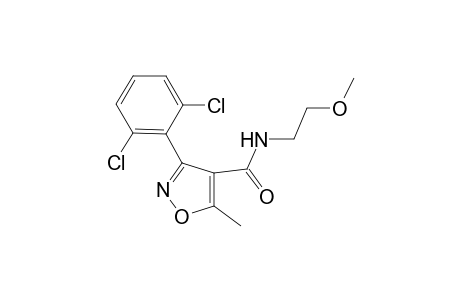 3-(2,6-Dichlorophenyl)-N-(2-methoxyethyl)-5-methyl-4-isoxazolecarboxamide