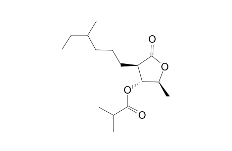 (2S,3R,4R)-2-Methyl-4-((RS)-4-methylhexyl)-5-oxotetrahydrofuran-3-yl isobutyrate