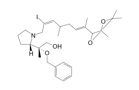 (2S)-2-[(R)-1-[(Benzyloxy)-1-(hydroxymethyl)ethyl]-N-[(2E,6E)-(4R,8R,9R)-8,9-(isopropylidenedioxy)-4,7-dimethyl-2,6-decadien-1-yl]pyrrolidine