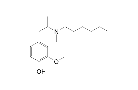 N-Hexyl,N-methyl-4-hydroxy-3-methoxyamphetamine