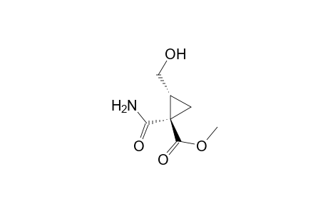 (1R,2R)-1-carbamoyl-2-(hydroxymethyl)-1-cyclopropanecarboxylic acid methyl ester