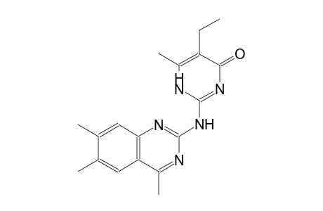5-ethyl-6-methyl-2-[(4,6,7-trimethyl-2-quinazolinyl)amino]-4(1H)-pyrimidinone