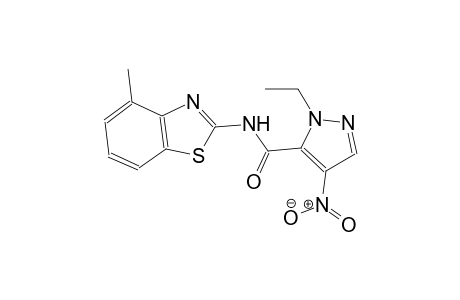 1-ethyl-N-(4-methyl-1,3-benzothiazol-2-yl)-4-nitro-1H-pyrazole-5-carboxamide