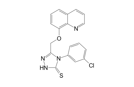 4-(3-Chlorophenyl)-5-((quinolin-8-yloxy)methyl)-2H-1,2,4-triazole-3(4H)-thione
