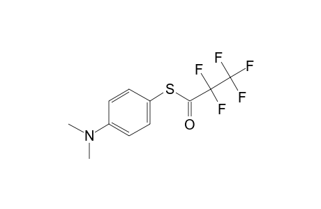 4-(Dimethylamino)thiophenol, S-pentafluoropropionyl-