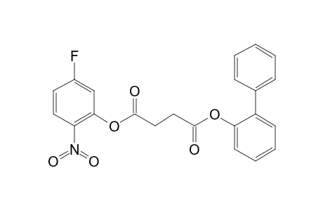 Succinic acid, 5-fluoro-2-nitrophenyl 2-biphenyl ester