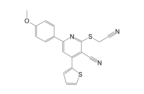 2-[(cyanomethyl)sulfanyl]-6-(4-methoxyphenyl)-4-(2-thienyl)nicotinonitrile