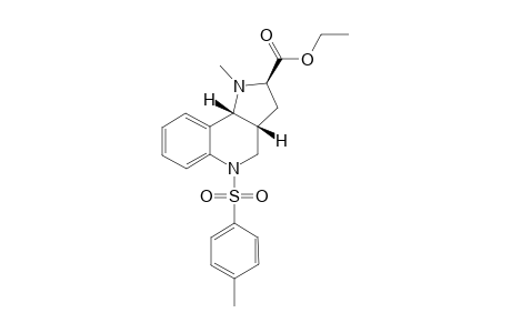 ETHYL-(2R*,3AR*,9BR*)-1-METHYL-5-(4-TOLUENESULFONYL)-2,3,3A,4,5,9B-HEXAHYDRO-1H-PYRROLO-[3,2-C]-QUINOLINE-2-CARBOXYALTE