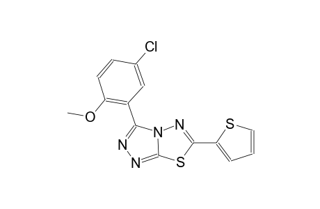 [1,2,4]triazolo[3,4-b][1,3,4]thiadiazole, 3-(5-chloro-2-methoxyphenyl)-6-(2-thienyl)-