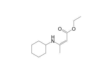(Z)-3-(cyclohexylamino)-2-butenoic acid ethyl ester