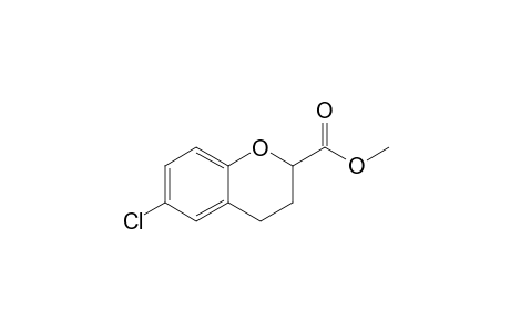 (+-)-6-Chloro-2,3-dihydro-4H-1-benzopyran-2-carboxylic acid methyl ester