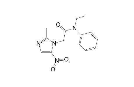Acetamide, N-ethyl-2-(2-methyl-5-nitroimidazol-1-yl)-N-phenyl-