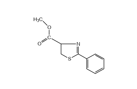 2-phenyl-2-thiazoline-4-carboxylic acid, methyl etser