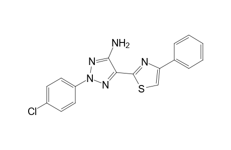 2-(4-Chlorophenyl)-5-(4-phenylthiazol-2-yl)-2H-1,2,3-triazol-4-amine