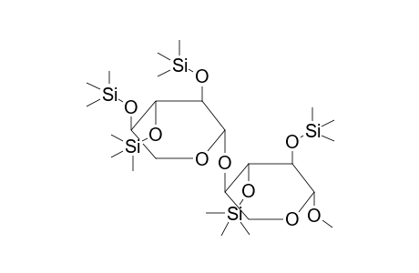 METHYL 4-O-(2',3',4'-TRI-O-TRIMETHYLSILYL-BETA-D-XYLOPYRANOSYL)-2,3-DI-O-TRIMETHYLSILYL-BETA-D-XYLOPYRANOSIDE
