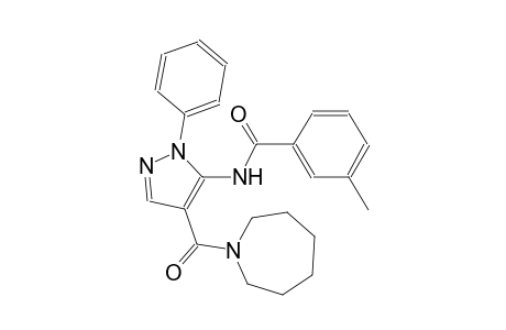 benzamide, N-[4-[(hexahydro-1H-azepin-1-yl)carbonyl]-1-phenyl-1H-pyrazol-5-yl]-3-methyl-