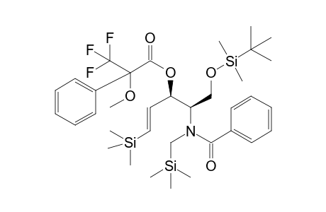 (3S,4R)-1-(Trimethylsilyl)-4-[N-[(trimethylsilyl)methyl]-N-benzoylamino]-5-(tert-butyldimethylsioxy)-1(E)-propen-3-ol methoxy(trifluoromethyl)phenylacetic acid ester