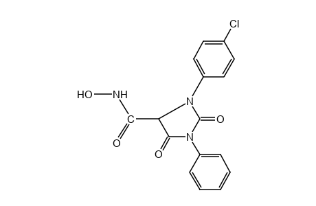 3-(p-CHLOROPHENYL)-2,5-DIOXO-1-PHENYL-4-IMIDAZOLIDINECARBOHYDROXAMIC ACID