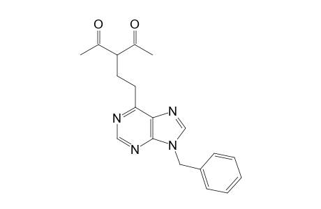 9-Benzyl-6-[3',3'-bis(acetyl)lpropyl]-9H-purine