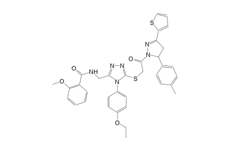 benzamide, N-[[5-[[2-[4,5-dihydro-5-(4-methylphenyl)-3-(2-thienyl)-1H-pyrazol-1-yl]-2-oxoethyl]thio]-4-(4-ethoxyphenyl)-4H-1,2,4-triazol-3-yl]methyl]-2-methoxy-