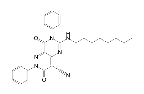 4-Cyano-6-(n-octylamino)-2,7-diphenyl-pyrimido[5,4-c]pyridazine-3,8-dione