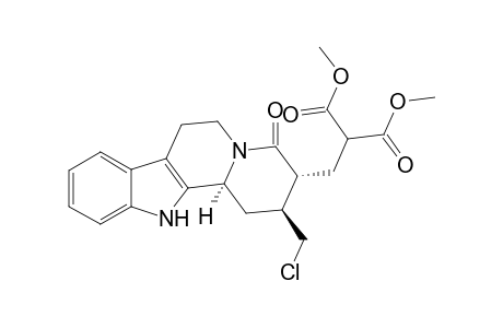 17-Norcorynan-18,18-dicarboxylic acid, 16-chloro-21-oxo-, dimethyl ester, (3.beta.)-(.+-.)-