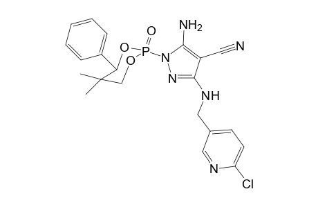 (cis)-5-Amino-3-[(6'-chloro-3'-pyridyl)methyl]amino-1-(5",5"-dimethyl-2"-oxo-4"-phenyl-1",3",2"-dioxaphosphinan-2"-yl)-4-cyano-1H-pyrazole