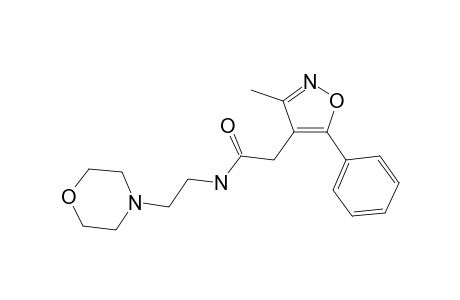 2-(3-methyl-5-phenyl-1,2-oxazol-4-yl)-N-(2-morpholin-4-ylethyl)acetamide