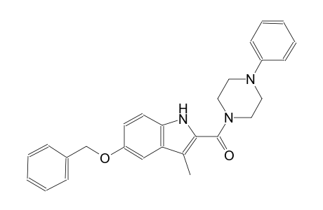 (3-methyl-5-phenylmethoxy-1H-indol-2-yl)-(4-phenyl-1-piperazinyl)methanone