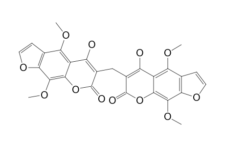 bis(4-Hydroxy-5,8-dimethoxyfuranocoumarin-3-yl) methane