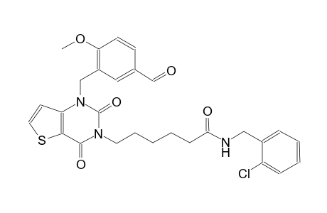 N-(2-chlorobenzyl)-6-(1-(5-formyl-2-methoxybenzyl)-2,4-dioxo-1,4-dihydrothieno[3,2-d]pyrimidin-3(2H)-yl)hexanamide