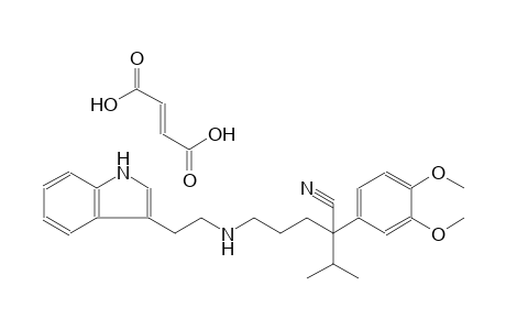 (2E)-2-butenedioic acid compound with 2-(3,4-dimethoxyphenyl)-5-{[2-(1H-indol-3-yl)ethyl]amino}-2-isopropylpentanenitrile (1:1)