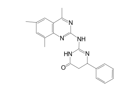 4-Phenyl-2-[(4,6,8-trimethyl-2-quinazolinyl)amino]-4,5-dihydro-1H-pyrimidin-6-one