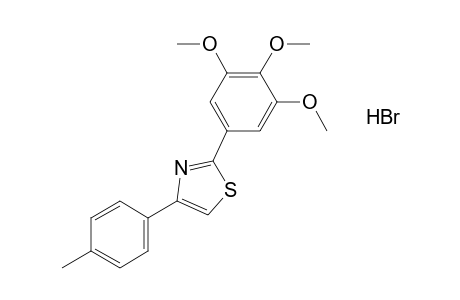 4-p-tolyl-2-(3,4,5-trimethoxyphenyl)thiazole, hydrobromide