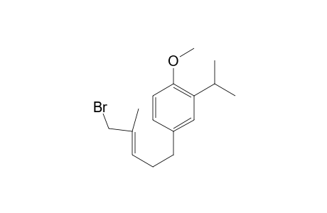 (E)-5-[p-Methoxy-3'-isopropylphenyl]-1-bromo-2-methylpent-2-ene