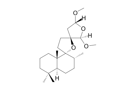(rel 5S,8R,9R,10S,13S,15R,16R)-9,13;15,16-Diepoxy-15,16-dimethoxylabdane