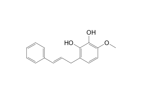3-Methoxy-6-[(E)-3-phenylprop-2-enyl]benzene-1,2-diol
